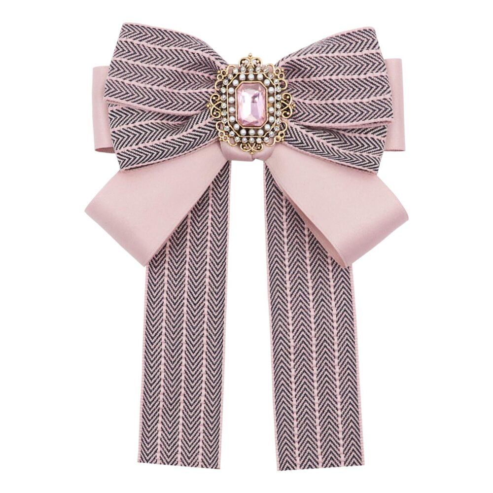 7561 Bow Tie Girls Rhinestone Bow Ties, Adjustable Pre-tied Neck Tie